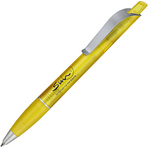 Kugelschreiber Bond Frozen , Ritter-Pen, ananas-gelb, ABS-Kunststoff, 14,30cm (Länge), Bild 2