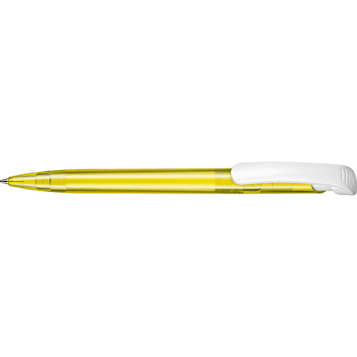 Kugelschreiber Clear Transparent S , Ritter-Pen, ananas-gelb, ABS-Kunststoff, 14,80cm (Länge), Bild 3