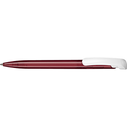 Kugelschreiber Clear Transparent S , Ritter-Pen, rubin-rot, ABS-Kunststoff, 14,80cm (Länge), Bild 3