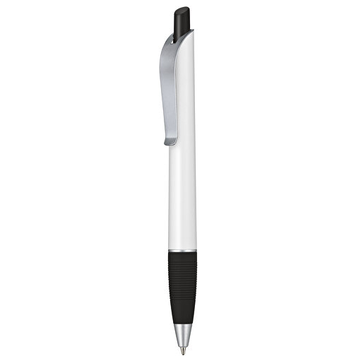 Kugelschreiber Bond , Ritter-Pen, schwarz/weiß, ABS-Kunststoff, 14,30cm (Länge), Bild 1