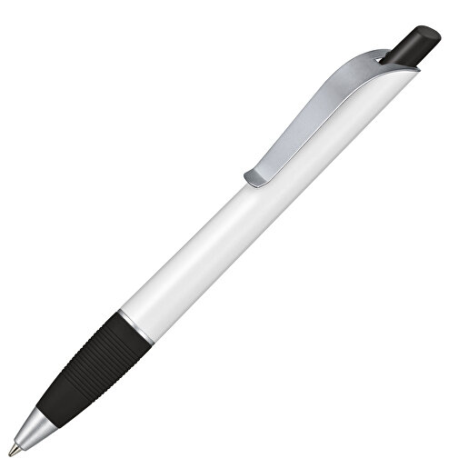 Kugelschreiber Bond , Ritter-Pen, schwarz/weiß, ABS-Kunststoff, 14,30cm (Länge), Bild 2