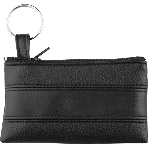 CreativDesign Schlüsseltasche 'LookPlus' Schwarz/schwarz , schwarz, PU, 11,70cm x 7,50cm (Länge x Breite), Bild 1
