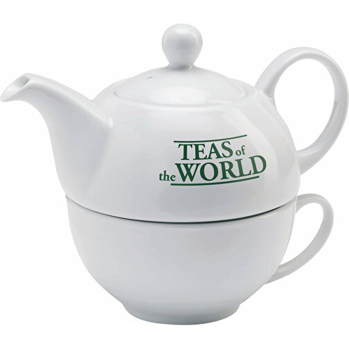 Tea Time , weiß, Keramik, 12,50cm x 13,00cm x 12,50cm (Länge x Höhe x Breite), Bild 3