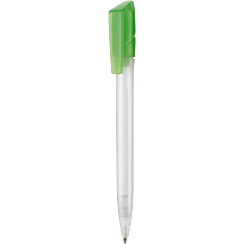 Kugelschreiber TWISTER FROZEN , Ritter-Pen, kiwi-grün/weiss, ABS-Kunststoff, 14,50cm (Länge), Bild 1