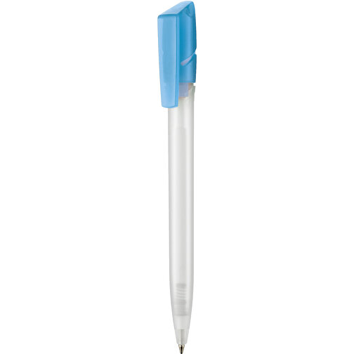 Kugelschreiber TWISTER FROZEN , Ritter-Pen, karibik-blau/weiß, ABS-Kunststoff, 14,50cm (Länge), Bild 1