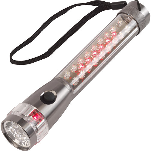 LED-Taschenlampe FLASH , anthrazit, Aluminium, 19,50cm (Höhe), Bild 3