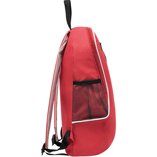 Rucksack TEC , rot, 600D Polyester, 28,50cm x 40,00cm x 17,00cm (Länge x Höhe x Breite), Bild 4