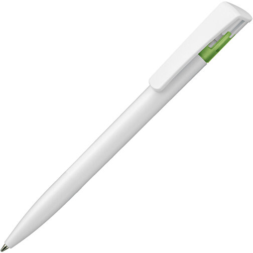 Kugelschreiber All-Star SF , Ritter-Pen, kiwi-grün/weiss, ABS-Kunststoff, 14,70cm (Länge), Bild 2