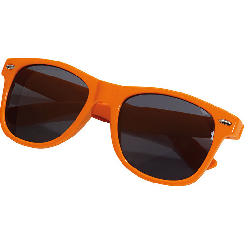 Sonnenbrille STYLISH , orange, Kunststoff / Polyacryl, 1,00cm (Länge), Bild 1