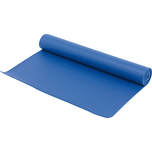 Yogamatte KARMA , blau, PVC / Polyester, 183,00cm x 0,40cm x 61,00cm (Länge x Höhe x Breite), Bild 1