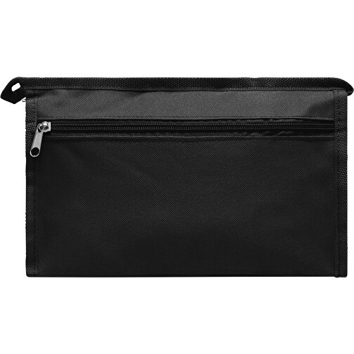 Kulturtasche NIGHT &  DAY , schwarz, 600D Polyester, 28,00cm x 8,50cm x 18,00cm (Länge x Höhe x Breite), Bild 2