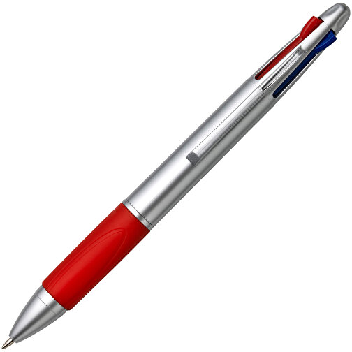 Kugelschreiber Aus Kunststoff Chloë , rot, Plastik, Kautschuk, , Bild 2