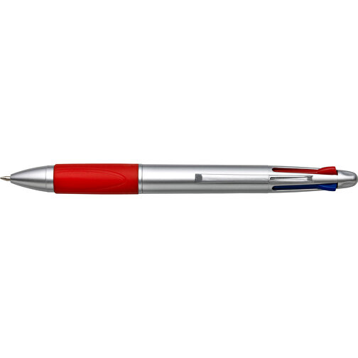 Kugelschreiber Aus Kunststoff Chloë , rot, Plastik, Kautschuk, , Bild 3