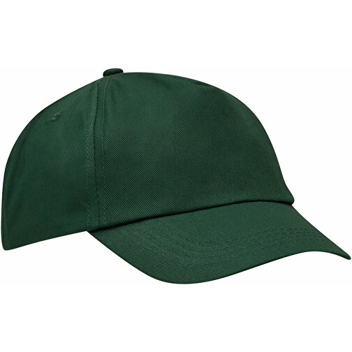 5-Panel-Cap FAVOURITE , dunkelgrün, 100% Baumwolle, 180 g/m², 1,00cm (Länge), Bild 2