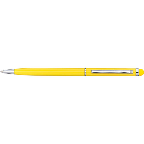 Kugelschreiber SMART TOUCH COLOUR , gelb, Aluminium, 13,60cm (Länge), Bild 3