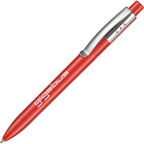 Kugelschreiber ELEGANCE , Ritter-Pen, signalrot, ABS, Metall, 14,40cm (Länge), Bild 2