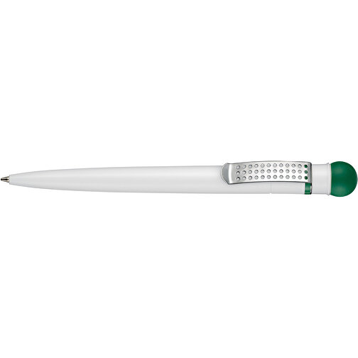 Kugelschreiber SATELLITE , Ritter-Pen, minz-grün/weiß, ABS-Kunststoff, 14,60cm (Länge), Bild 3