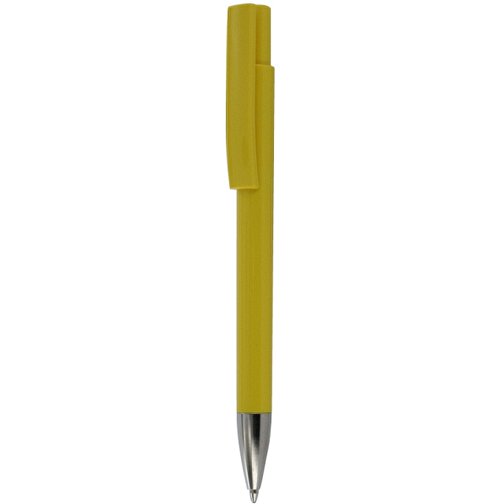 Kugelschreiber STRATOS , Ritter-Pen, zitronen-gelb, ABS-Kunststoff, 14,50cm (Länge), Bild 1