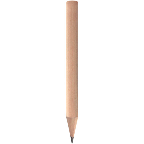 Bleistift, Natur, Rund, Kurz , natur, Holz, 8,50cm x 0,70cm x 0,70cm (Länge x Höhe x Breite), Bild 1
