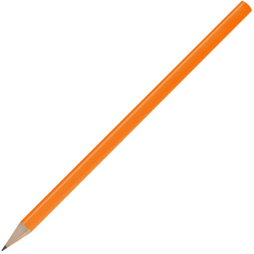 Bleistift, Lackiert, Rund , orange, Holz, 17,50cm x 0,70cm x 0,70cm (Länge x Höhe x Breite), Bild 2
