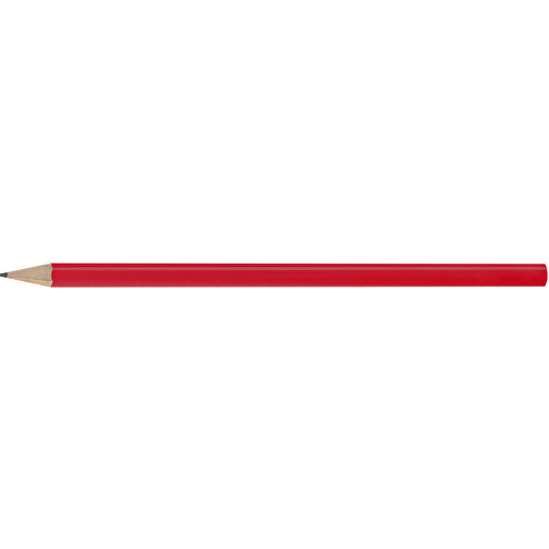 Bleistift, Lackiert, Rund , rot, Holz, 17,50cm x 0,70cm x 0,70cm (Länge x Höhe x Breite), Bild 3