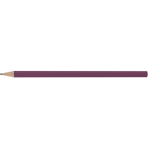Bleistift, Lackiert, Rund , lila, Holz, 17,50cm x 0,70cm x 0,70cm (Länge x Höhe x Breite), Bild 3