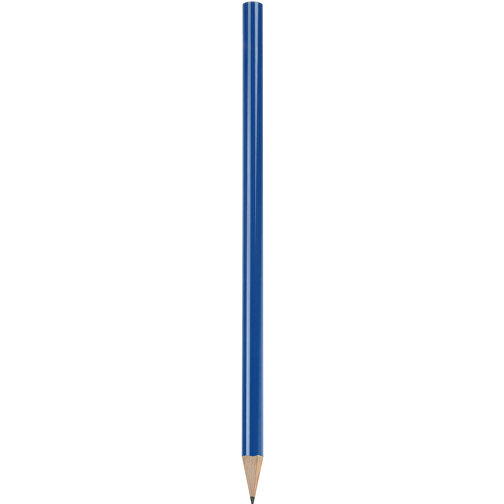 Bleistift, Lackiert, Rund , dunkelblau, Holz, 17,50cm x 0,70cm x 0,70cm (Länge x Höhe x Breite), Bild 1