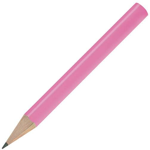 Bleistift, Lackiert, Rund, Kurz , rosé, Holz, 8,50cm x 0,70cm x 0,70cm (Länge x Höhe x Breite), Bild 2
