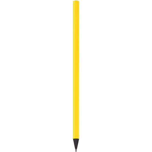 Schwarz Gefärbter Bleistift, Lackiert, Rund , gelb, Holz, 17,50cm x 0,70cm x 0,70cm (Länge x Höhe x Breite), Bild 1