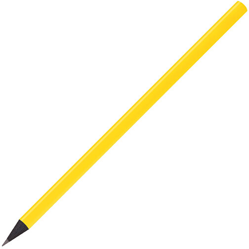 Schwarz Gefärbter Bleistift, Lackiert, Rund , gelb, Holz, 17,50cm x 0,70cm x 0,70cm (Länge x Höhe x Breite), Bild 2