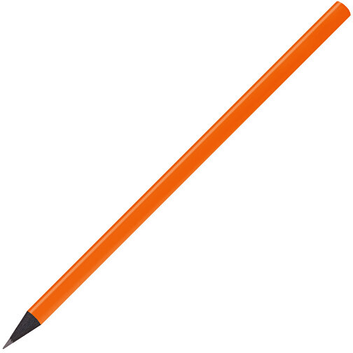 Schwarz Gefärbter Bleistift, Lackiert, Rund , orange, Holz, 17,50cm x 0,70cm x 0,70cm (Länge x Höhe x Breite), Bild 2