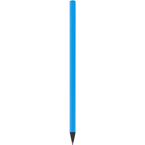 Schwarz Gefärbter Bleistift, Lackiert, Rund , mittelblau, Holz, 17,50cm x 0,70cm x 0,70cm (Länge x Höhe x Breite), Bild 1
