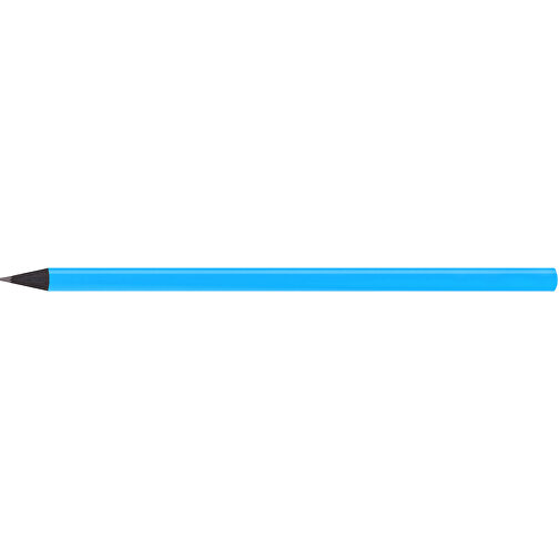 Schwarz Gefärbter Bleistift, Lackiert, Rund , hellblau, Holz, 17,50cm x 0,70cm x 0,70cm (Länge x Höhe x Breite), Bild 3