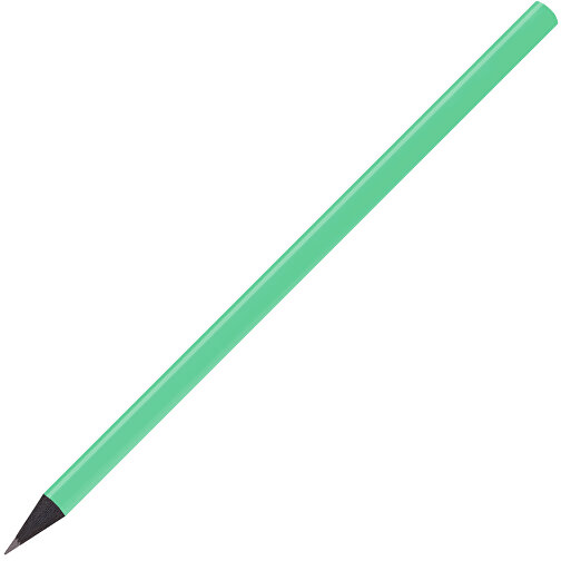 Schwarz Gefärbter Bleistift, Lackiert, Rund , hellgrün, Holz, 17,50cm x 0,70cm x 0,70cm (Länge x Höhe x Breite), Bild 2