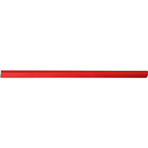 Zimmermannsbleistift, 24 Cm, Eckig-oval , rot, Holz, 24,00cm x 0,70cm x 1,20cm (Länge x Höhe x Breite), Bild 3