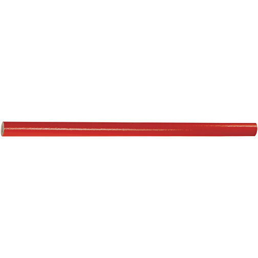 Zimmermannsbleistift, 24 Cm, Oval , rot, Holz, 24,00cm x 0,70cm x 1,20cm (Länge x Höhe x Breite), Bild 3