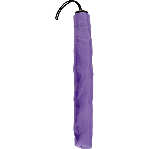 Taschenschirm Classic , violett, Plastik, Metall, Polyester 190T, 23,00cm x 2,50cm x 13,10cm (Länge x Höhe x Breite), Bild 1