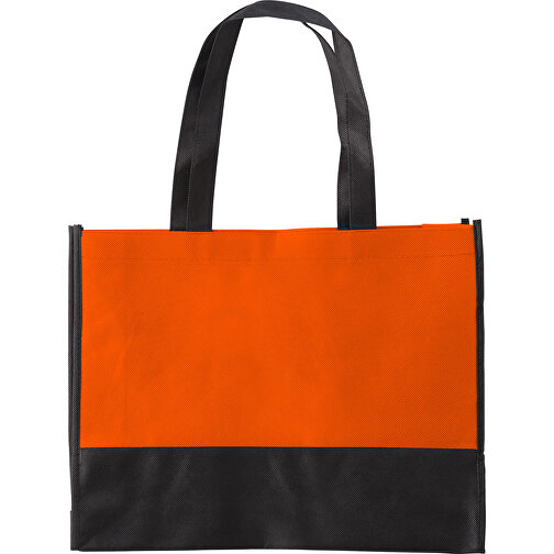 Einkaufstasche Aus Non-Woven Brenda , orange, Non-woven, 29,00cm x 9,00cm x 37,50cm (Länge x Höhe x Breite), Bild 1