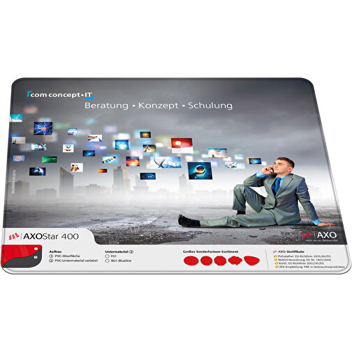 AXOPAD® Desk pad AXOStar 500, 60 x 42 cm rettangolare, spessore 1,6 mm, Immagine 1