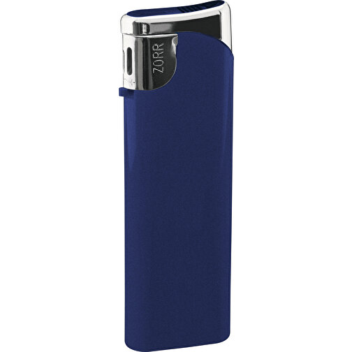 ZORR Slider Piezo Feuerzeug , blau metallic, Kunststoff, 8,20cm x 0,90cm x 2,30cm (Länge x Höhe x Breite), Bild 1