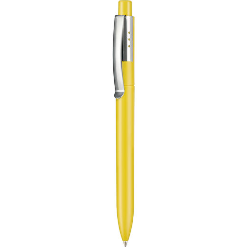 Kugelschreiber ELEGANCE , Ritter-Pen, zitronen-gelb, ABS, Metall, 14,40cm (Länge), Bild 1