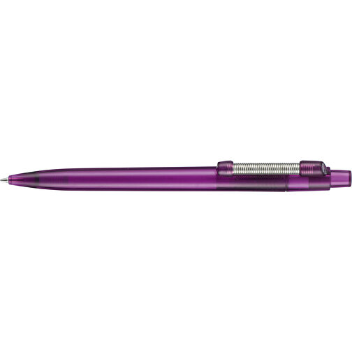 Kugelschreiber STRONG TRANSPARENT , Ritter-Pen, pflaume-lila, ABS u. Metall, 14,60cm (Länge), Bild 3