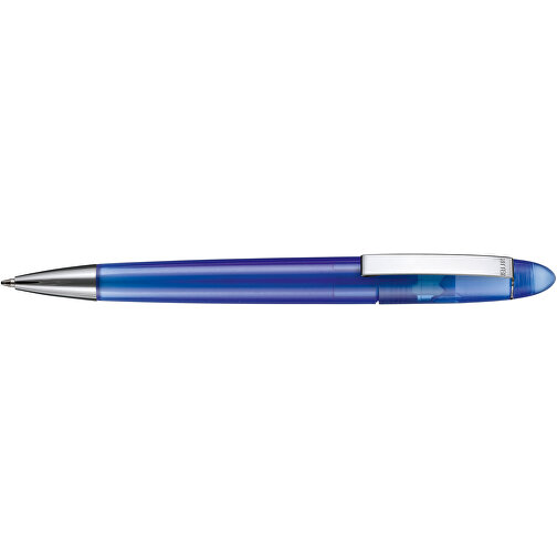 Kugelschreiber HAVANA TRANSPARENT , Ritter-Pen, royal-blau, ABS, Metall, 14,30cm (Länge), Bild 3