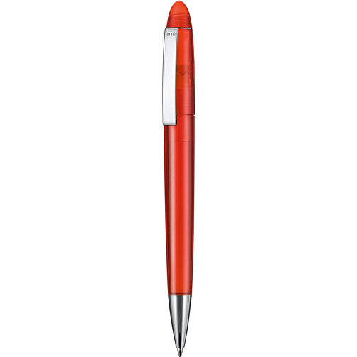 Kugelschreiber HAVANA TRANSPARENT , Ritter-Pen, feuer-rot, ABS, Metall, 14,30cm (Länge), Bild 1