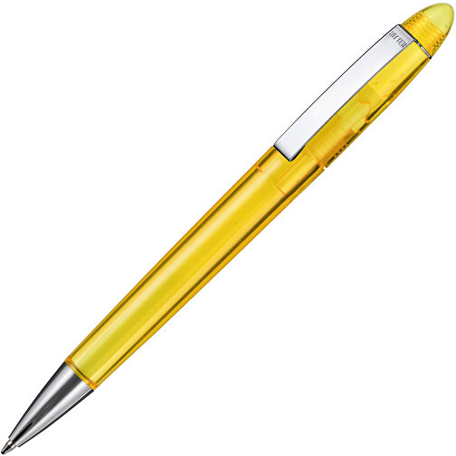 Kugelschreiber HAVANA TRANSPARENT , Ritter-Pen, sonnenblumen-gelb, ABS, Metall, 14,30cm (Länge), Bild 2