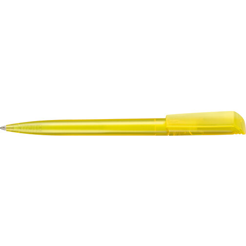 Kugelschreiber FLIP TRANSPARENT , Ritter-Pen, gelb, ABS-Kunststoff, 14,00cm (Länge), Bild 3