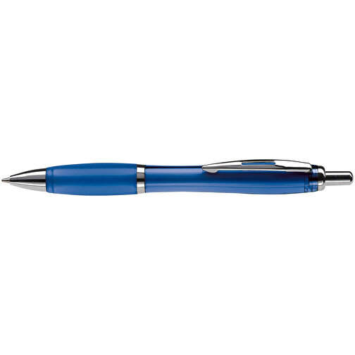 Kugelschreiber Hawaï Transparent , transparent blau, ABS & Metall, 14,00cm (Länge), Bild 3