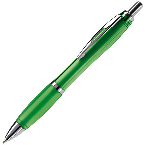 Kugelschreiber Hawaï Transparent , transparent grün, ABS & Metall, 14,00cm (Länge), Bild 2