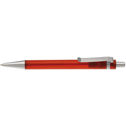 Kugelschreiber Antartica , gefrostet rot, ABS, Metall, 13,50cm (Länge), Bild 3