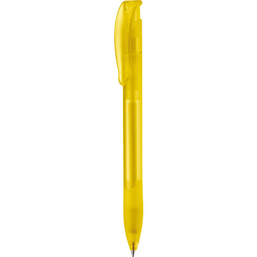 Kugelschreiber Apollo Frosty , gefrostet gelb, ABS, 14,70cm (Länge), Bild 1